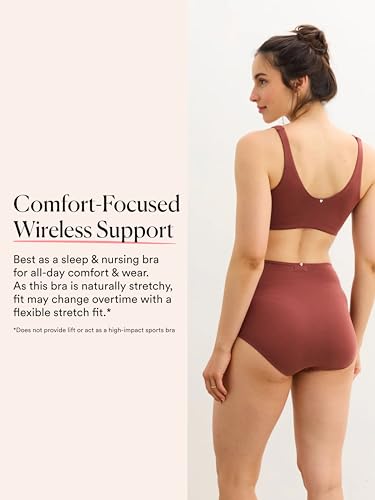 HATCH The Skin to Skin Maternity Bra, Wireless - color: Anise, size: X-Large