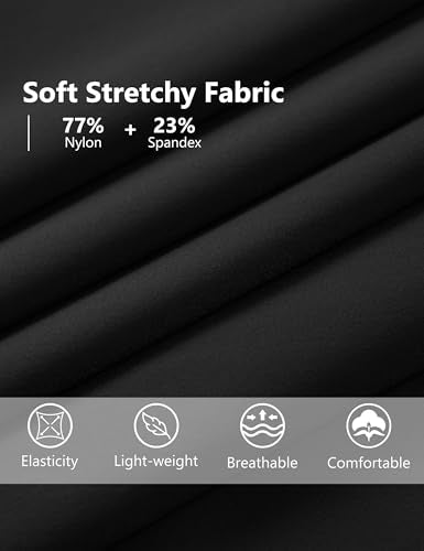 Foucome Womens Maternity Pants Over Belly Pregnancy Golf Pants - color: Black, size: Large