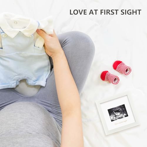 KINLINK Baby Sonogram Picture Frame, Ultrasound Picture Frame White - color: White, size: 6x6