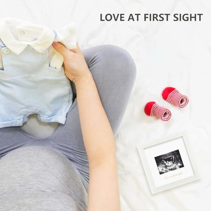 KINLINK Baby Sonogram Picture Frame, Ultrasound Picture Frame White - color: White, size: 6x6