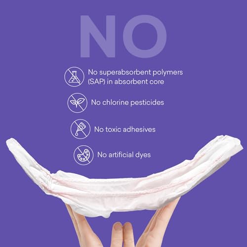 PurComfy Premium Postpartum Pads with Wings, 48 Count - size: 1 Count (Pack of 48)