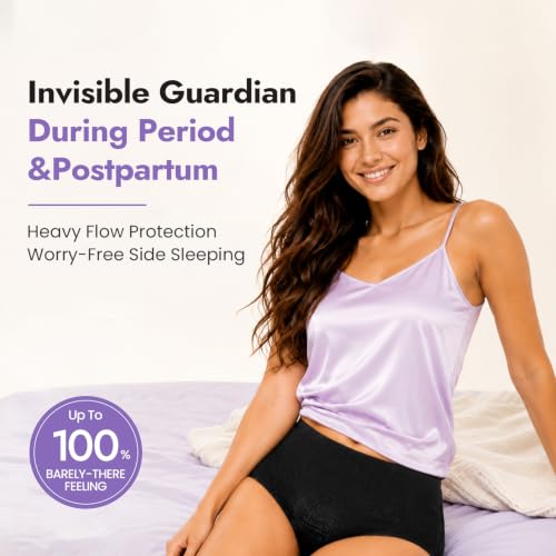 MOLLIS Disposable Period Underwear, Postpartum Panties, S/M, Black, 8Ct - size: Small/Medium(8 Count)
