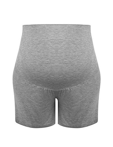 Joyaria Women's Maternity Shorts Pajama Sleep Lounge Pregnancy Sleepwear - color: Gray, size: Medium
