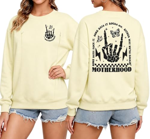 Women's Maternity Nursing Sweatshirt with Double Zipper for Breastfeeding - color: Apricot, size: Medium