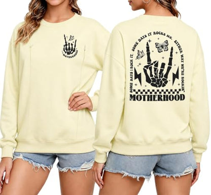 Women's Maternity Nursing Sweatshirt with Double Zipper for Breastfeeding - color: Apricot, size: Small
