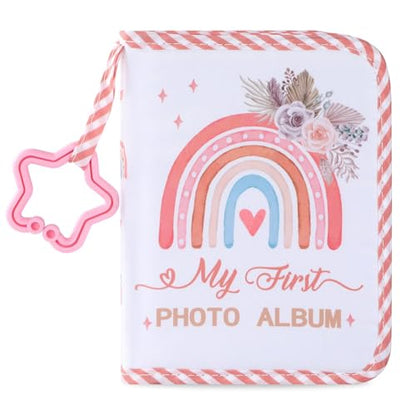 ZOIIWA Baby's My First Family Album Soft Photo Cloth Book (Boho Rainbow) - style: Boho Rainbow