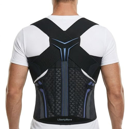 Back Brace Posture Corrector for Men, Adjustable Back Support Brace - size: XS/S(Waist:24''-32'')
