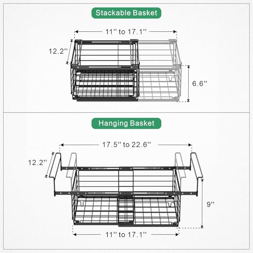 iSPECLE Freezer Organizer Bins - Adjustable Fits Chest Freezers 10-20 Cu Ft - style: 4-Pack Black