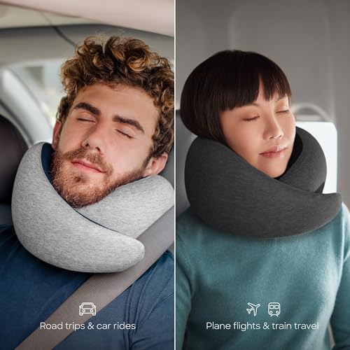Ostrichpillow GO Travel Pillow, 360° Memory Foam Support, Soft & Washable - color: Dusk