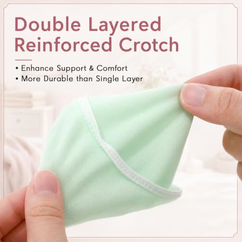 50 Pcs Women Disposable Underwear Bulk Polyester Cotton Lady Briefs Panties