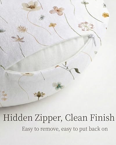 Nursing Pillow Covers 2 Pack, Stretchy Breastfeeding Pillow Covers for Baby - color: Butterfly Garden