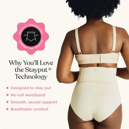 Belly Bandit C-Section Recovery High-Waisted Underwear - color: Nude, size: Medium