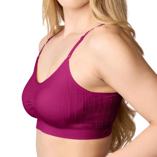Coobie Seamless Scoopneck Bra - color: Italian Plum, size: One Size
