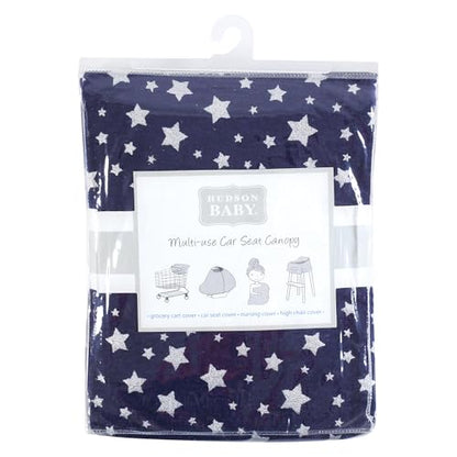 Hudson Baby Unisex Baby Multi-use Car Seat Canopy, Star, One Size - color: Star