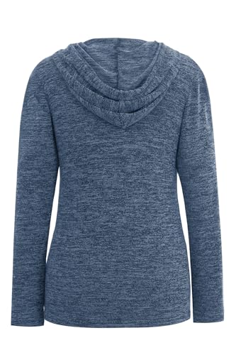Smallshow Women's Nursing Tops Long Sleeve Breastfeeding Hoodie - color: Grey Blue, size: Medium