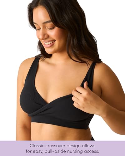 Kindred Bravely Essentials Crossover Nursing Bra Wire Free Maternity 2 Pack - size: Medium