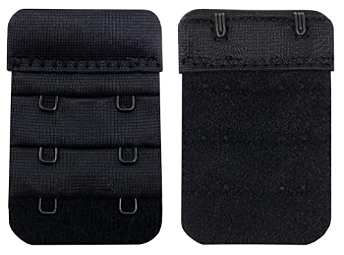 Women Bra Extenders 2 Hook/3 Hook/4 Hook Soft Bra Strap Extension - color: Bra Extender 2 Hook Black/Beige/White
