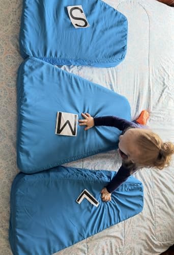 Small 4" Thick Knee Support, Back Support, Ankle Support, Lumbar Support for Side Sleepers - Trapezoid Shape Light Weight and Cozy Pillow - Hypoallergenic Knee Pillow
