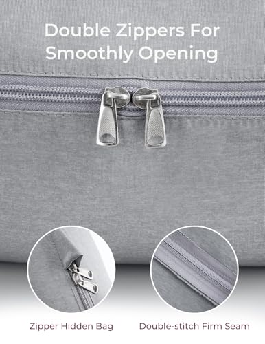 Momcozy Cooling Pregnancy Pillow Cover, U Shaped Maternity Pillowcase - color: U Shape-cooling-grey