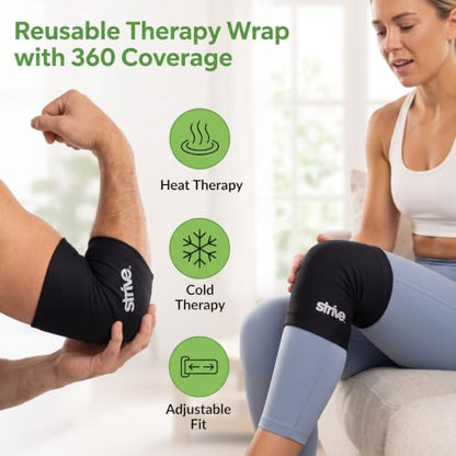 Strive Arm or Eblow Wrap, Hot & Cold Therapy, Gel Compression, Multi-Use - size: Medium Elbow/Arm