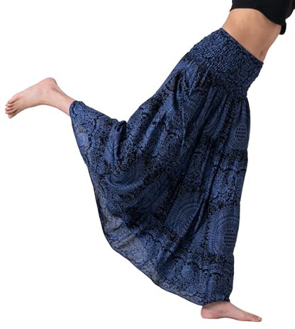 Long Skirts Tiered Maxi Boho Skirt - color: Blossom Navy, size: Small-Medium