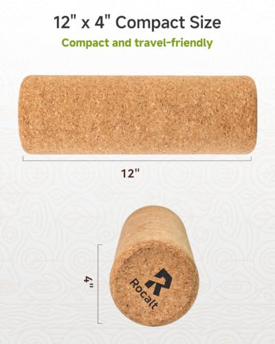 Rocalt Cork Roller, Firm Foam Roller Alternative for Massage, 12 x 4 in - size: 12" X 4"