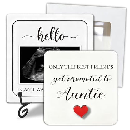 Pregnancy Announcement Gift For Aunt, Ultrasound Frame Commemorative Box - color: white26