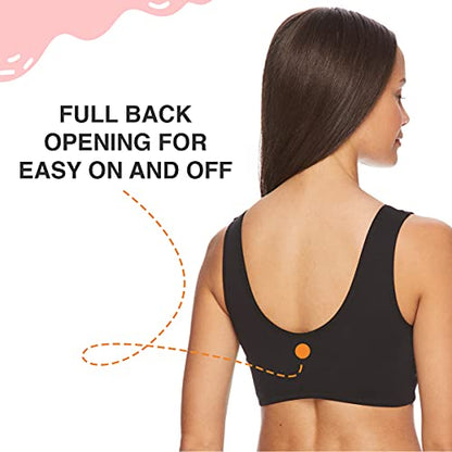 Lamaze - Intimate Apparel Maternity Nursing Cotton Span Sleep Bra Bra - color: Black, size: Small
