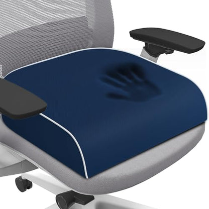 SweetSlubr Seat Cushion, Chair Pad, Memory Foam Tailbone Pain Relief - color: Darkblue, size: 2X-Large