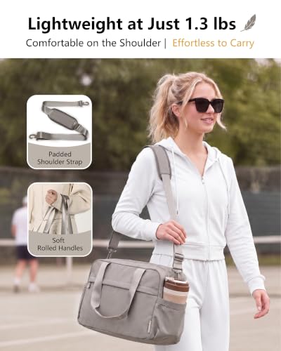 Expandable Travel Bag, Underseat Carry-On Weekender, Taupe - color: Taupe