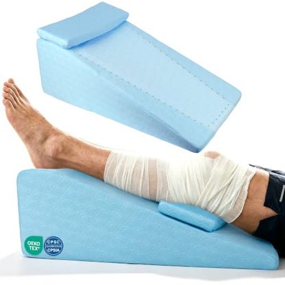 Knee Surgery Pillow Straight Double Leg for Swelling & Blood Circulation