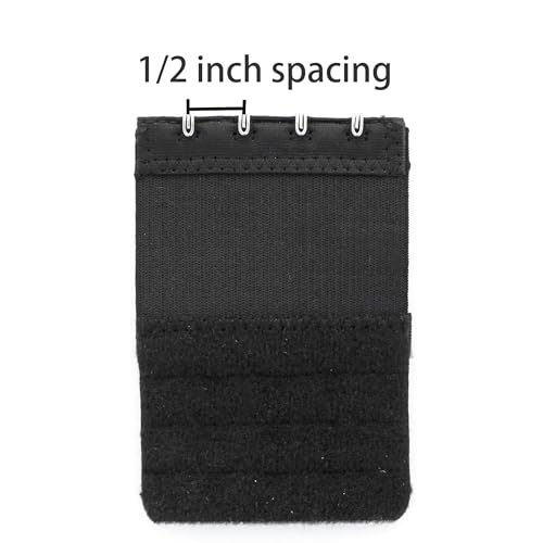 Women's Bra Extenders 4 Hook / 3 Hook / 5 Hook / 2 Hook Soft Comfortable Stretchy Bra Extension Strap - color: 4pcs, Bra Extender 4 Hook 1/2 Inch