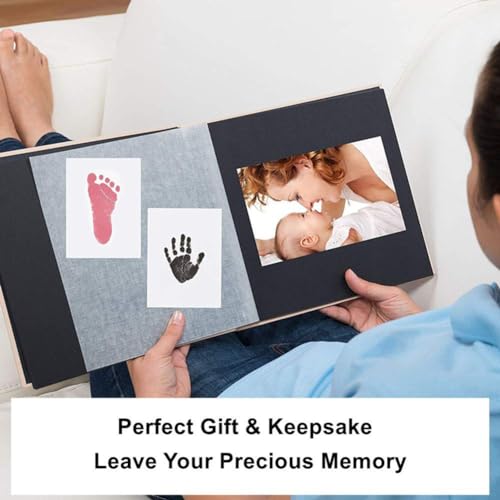 Large Inkless Hand and Footprint Kit, Baby Keepsake, 2-Pack - color: Black and Pink