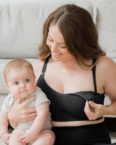 Kindred Bravely Sublime Low Impact Maternity Nursing Sports Bra, Racerback - color: Black, size: Medium