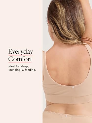 HATCH The Dream Feed Nursing & Sleep Bra - color: Sand, size: Small