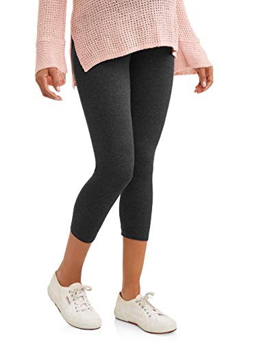 Rumor Has It Maternity Over the Belly Capri Crop Support Leggings - color: Charcoal
