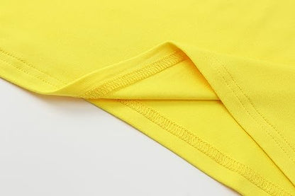 OThread & Co. Women's Long Sleeve T-Shirt Comfy Underscrub Tee Basic Stretch Layer - color: Yellow, size: Large