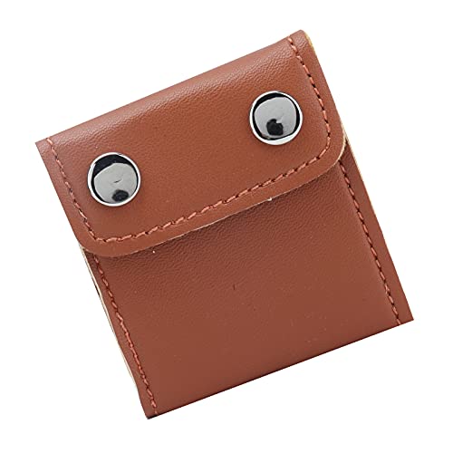 2 Pcs Premium PU Leather Fixing Clips, Brown - color: Coffee Brown