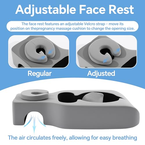 BALAPET Memory Foam Pregnancy Massage Pillow, Supportive Full Body for Maternity with Adjustable Headrest and Abdominal Support Pillow, Maternity Massage Cushion with Supportive for Comfortable Rest