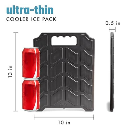 Cool Coolers by Fit & Fresh XL Tire Reusable Ice Packs for Coolers, 2pk
