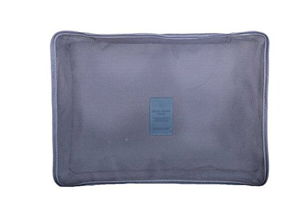 Mossio 7 Set Packing Cubes with Shoe Bag - Compression Travel Luggage Organizer - color: Grey
