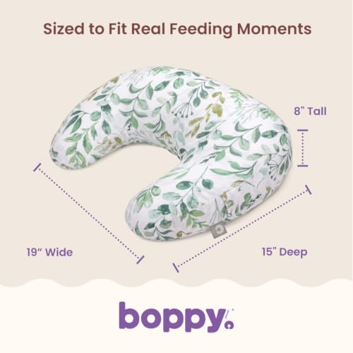 Boppy Nursing Pillow, Safe Ergonomic Breastfeeding & Baby Feeding Support - color: Green Sage Leaf