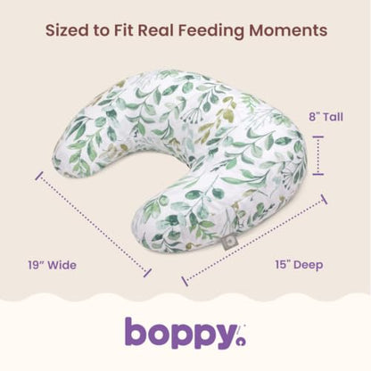 Boppy Nursing Pillow, Safe Ergonomic Breastfeeding & Baby Feeding Support - color: Green Sage Leaf