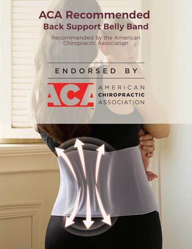 Momcozy Ergowrap Petite Belly Binder, 3D Lifting & Ergonest Back Support - color: 9" / Gray, size: X-Large