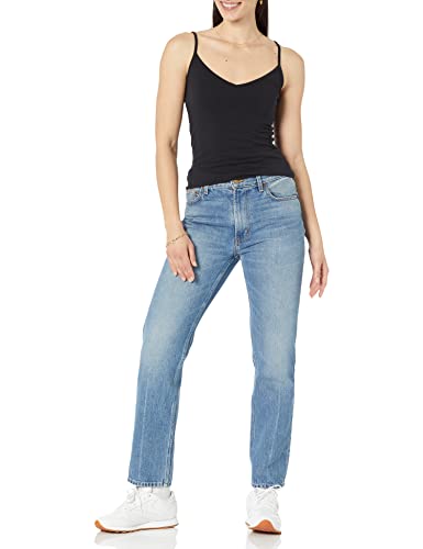 Amazon Essentials Women's Slim-Fit V-Neck Cami, Pack of 4 - color: Black, size: Small