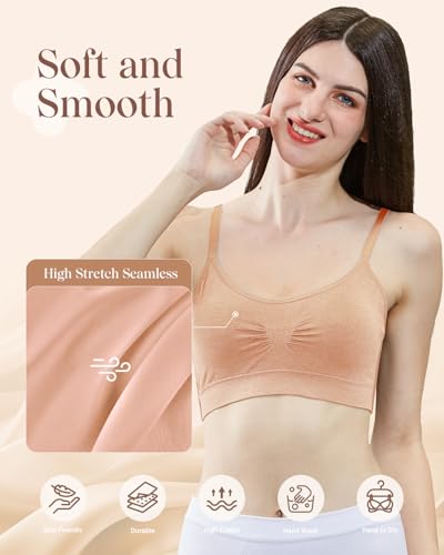 Coobie Seamless Scoopneck Bra - color: Rose Dust, size: One Size