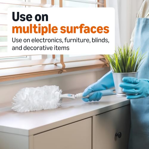 Amazon Basics 360° Heavy Duty Duster Refills, Picks up and Traps 2X More Allergens, 11 Count, Pack of 1 - style: Duster Refill