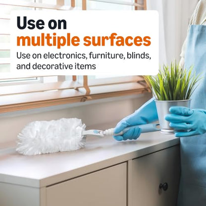 Amazon Basics 360° Heavy Duty Duster Refills, Picks up and Traps 2X More Allergens, 11 Count, Pack of 1 - style: Duster Refill