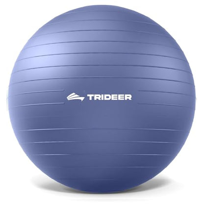 Trideer Yoga Ball for Exercise, Pregnancy, Active Sitting, 55/65/75cm - color: Midnight Blue, size: L(23-26ines/58-65cm)