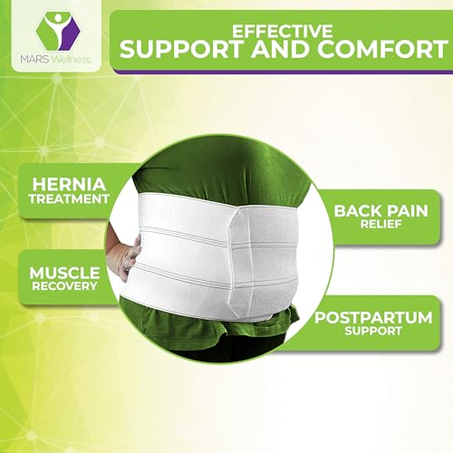 Plus Size Bariatric Abdominal Binder Post Surgery - Belly Binder - 9" - size: X-Large (1 Count), style: 3 Panel (9")